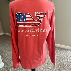 Vineyard Vines Coral Crew Neck Tee